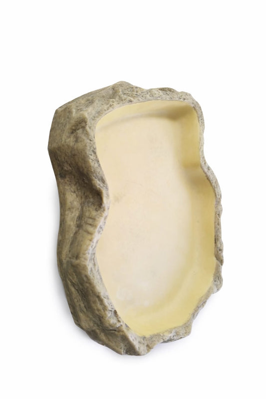 Exo Terra Natural Rock Resin Reptile Feeding Dish for Terrariums