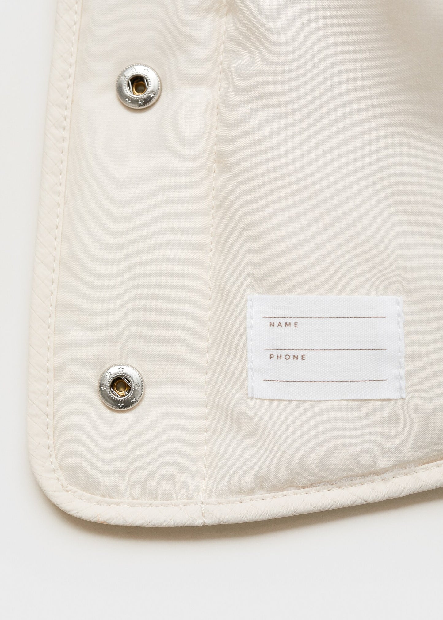 MANGO Cozy Newborn Quilted Baby-Collar Coat with Elastic Cuffs & Front Buttons