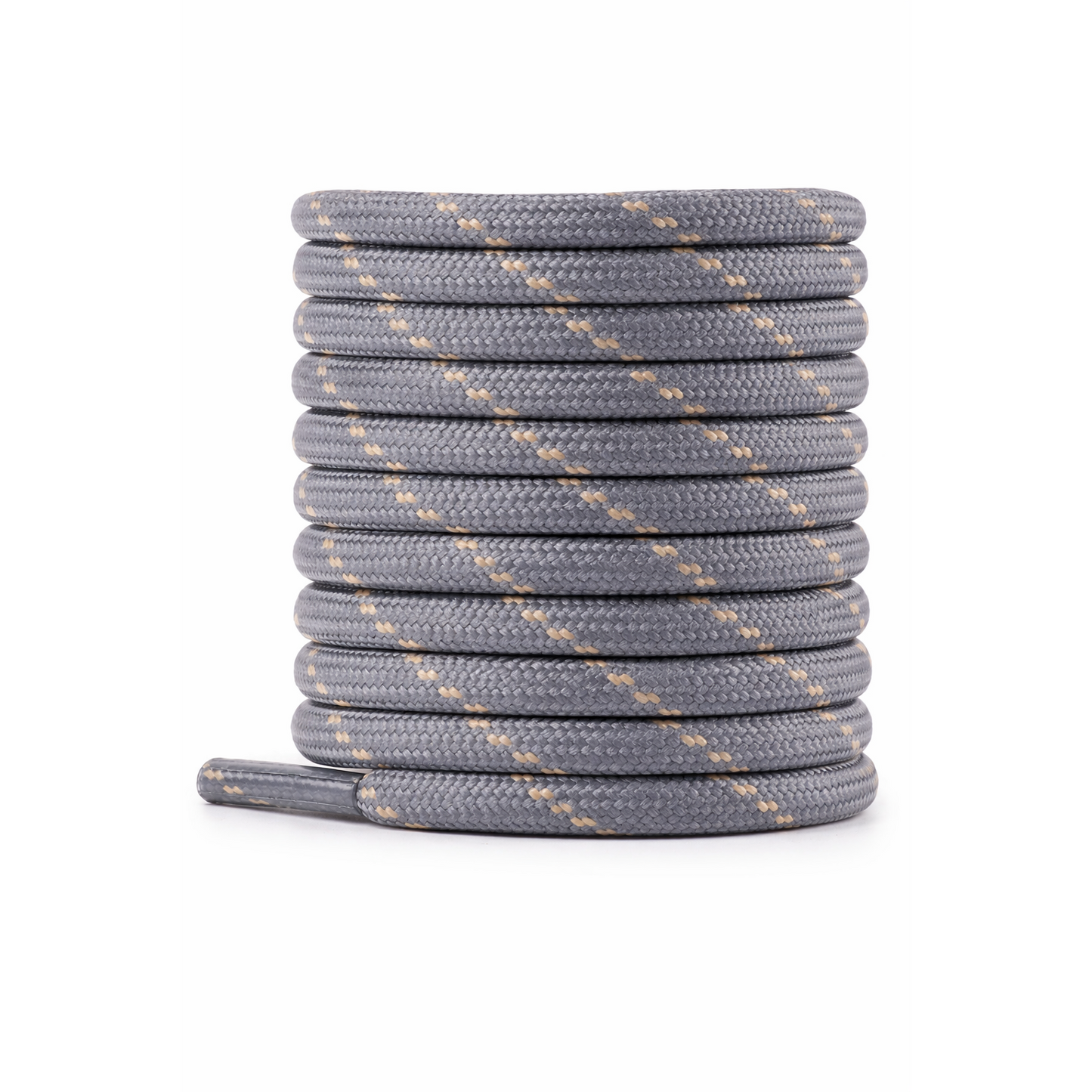Knixmax Wide Grey Boot Laces for Walking Shoes