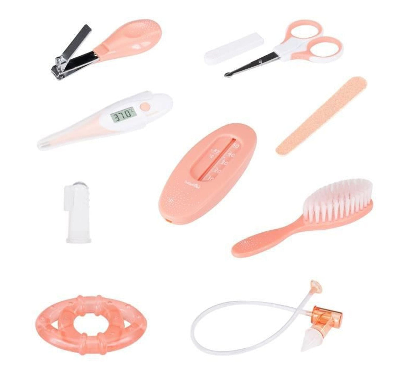 Babymoov Gray Peach Baby Care Bag with 9 Essentials