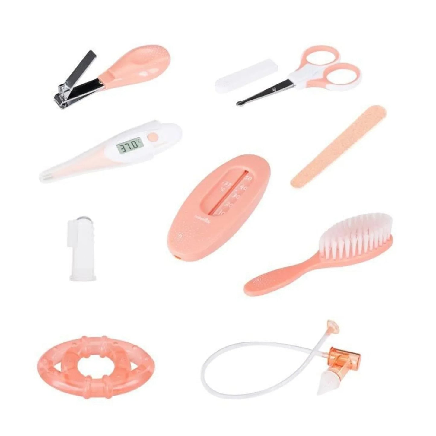 Babymoov Gray Peach Baby Care Bag with 9 Essentials - Gomix Brands Outlet