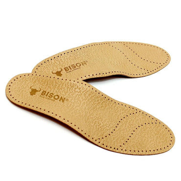 BISON Leather Full-Length Insoles for Comfort and Spinal Support