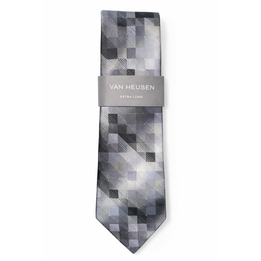 Van Heusen Men's Square Grid Extra Long Tie