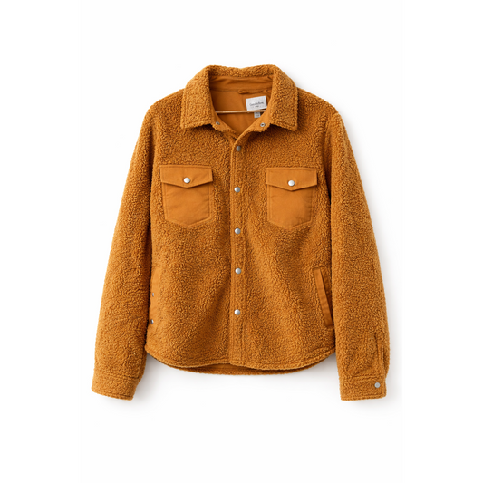 Goodfellow & Co Men's Sherpa Faux Fur Shirt Jacket