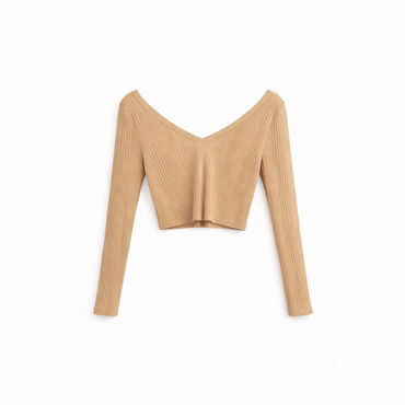 Arizona Jean Co. Athletic Cotton-Spandex Half Sweater V-Neck