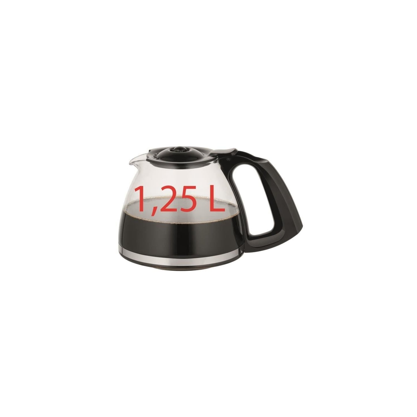 Moulinex Subito Classic Filter Coffee Maker 15‑Cup Black Stainless