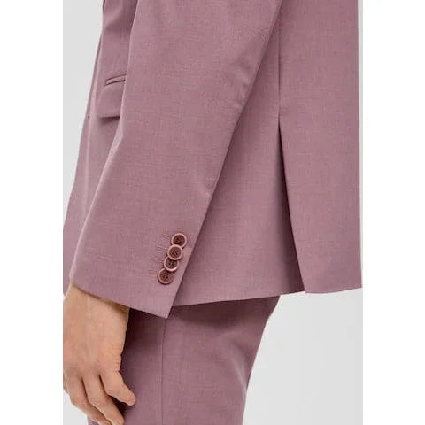 s.Oliver BLACK LABEL Slim Fit Purple Suit Jacket Elegant Business Attire - Gomix Brands Outlet