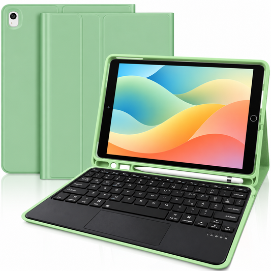 Tastatur Keyboard Case with Touchpad for iPad 10.2" / Air 3 / Pro 10.5" – mint Green