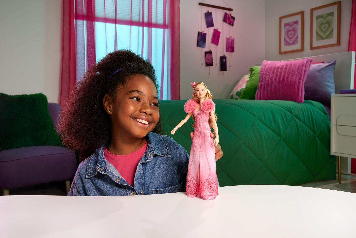 Wicked Singing Glinda Fashion Doll: Sings 'Popular', Pink Dress, Blonde Hair
