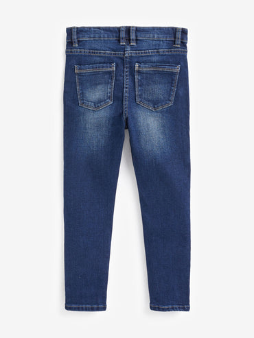 Next Kids' Blue Denim Skinny Fit Jeans - Comfortable Stretch Everyday Wear