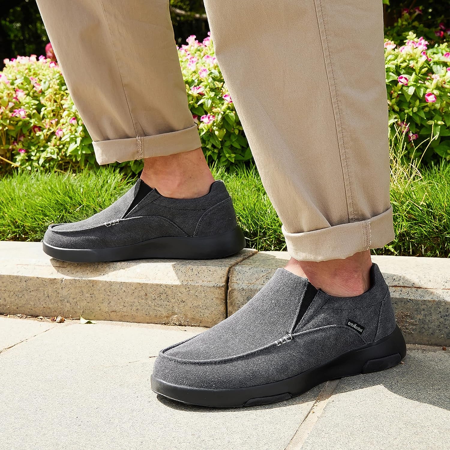 Men's Arch Support Slip-On Loafers for Plantar Fasciitis Comfort