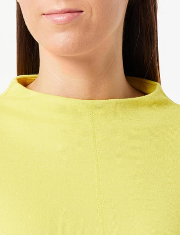 s.Oliver Women's Comfortable Yellow Long‑Sleeve Cotton T‑Shirt Fit - Gomix Brands Outlet