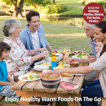 Pinnacle Pink 3.3qt Insulated Casserole Dish with Lid - Gomix Brands Outlet