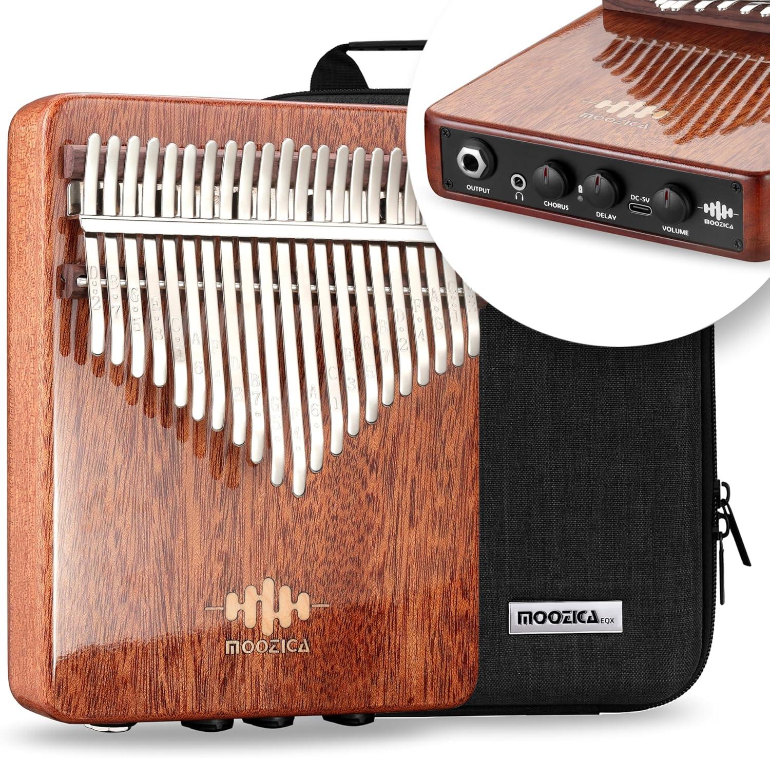 MOOZICA EQX Series 21-Key Professional Acoustic-Electric Kalimba with Piezo Pickup - Gomix Brands Outlet