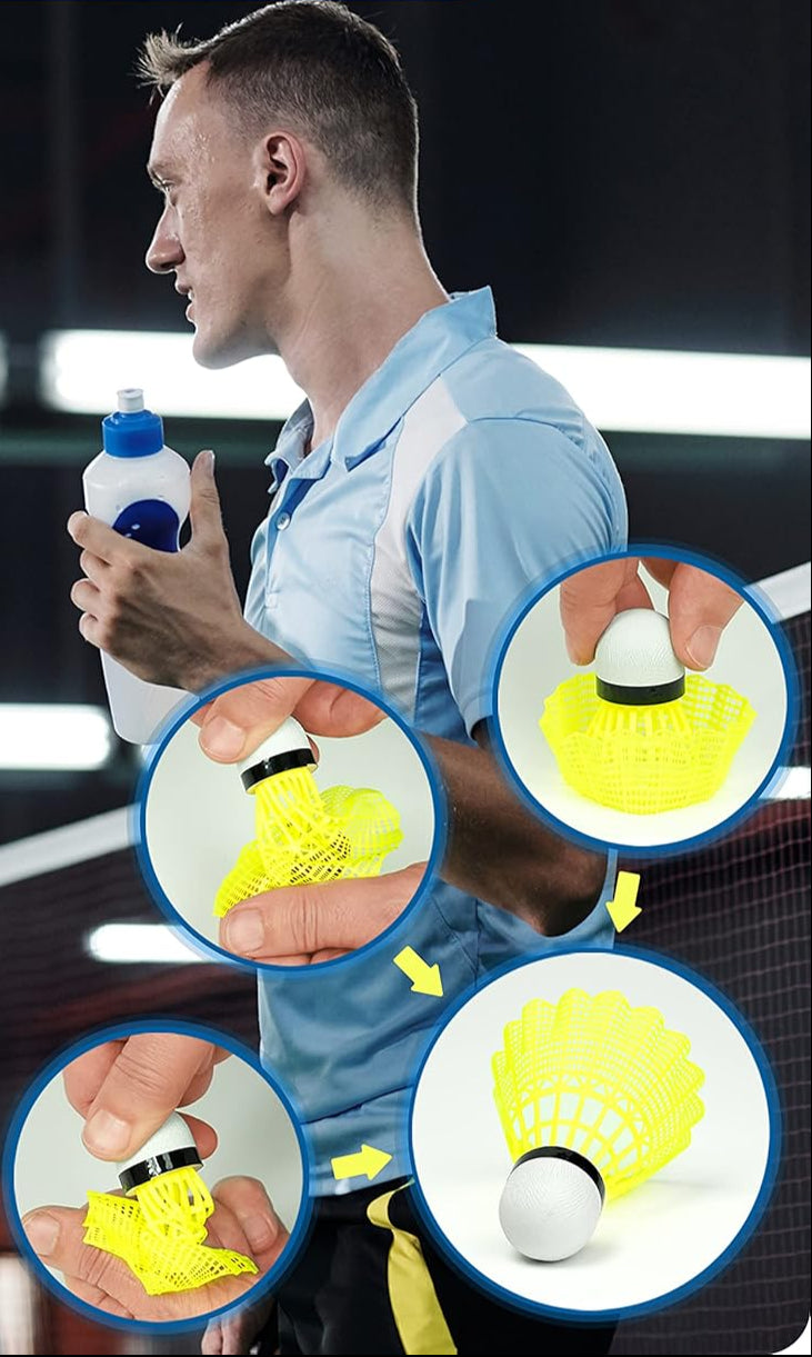Weidebach Yellow Shuttlecock Set Plus with Training eBook
