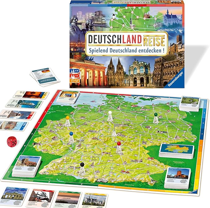 Ravensburger Deutschland Reise Board Game German Language Version