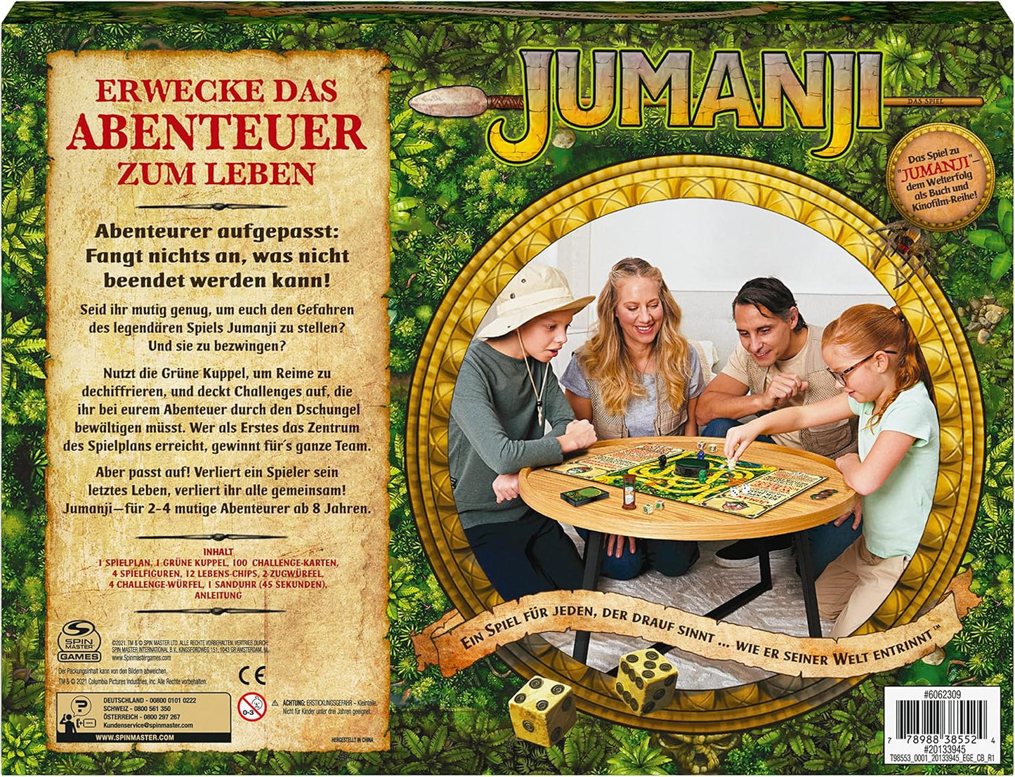 Jumanji Busy Family Adventure Game for 2‑4 Players Ages 8+