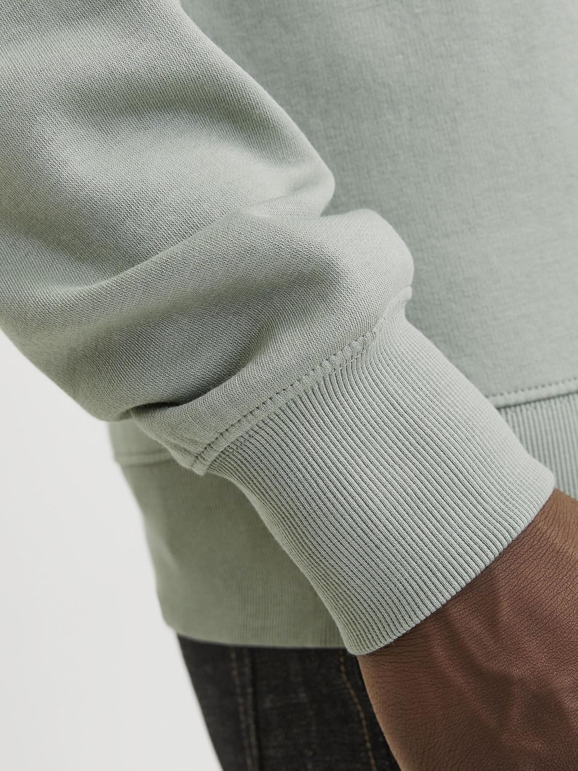 JACK & JONES Men's Solid Crewneck Sweatshirt – Soft Cotton