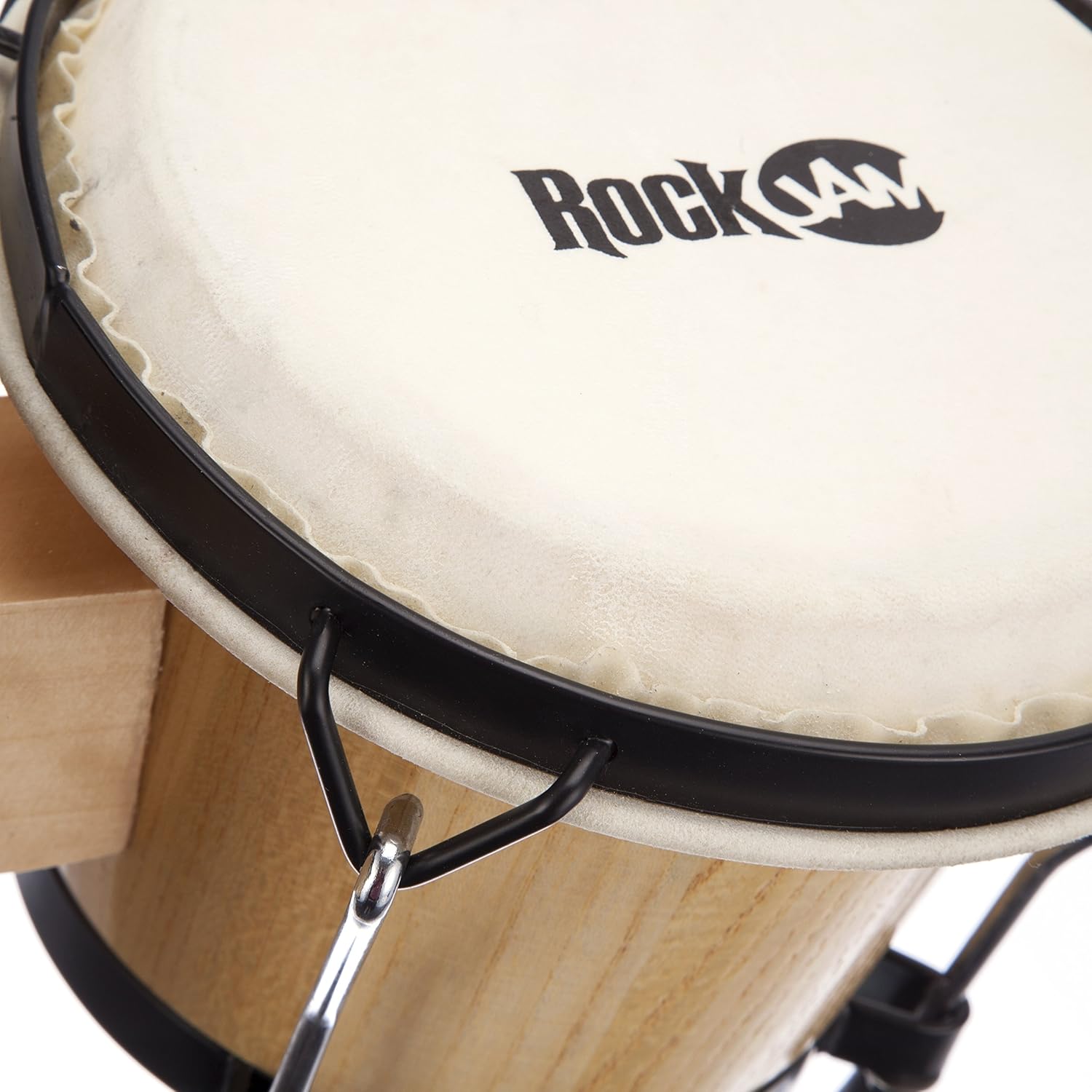 RockJam 7" & 8" Wooden Bongo Set with Padded Bag