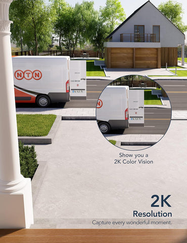 GNCC T1Pro 2K Outdoor Security Camera: Wireless WiFi, Night Vision, Two-Way Talk