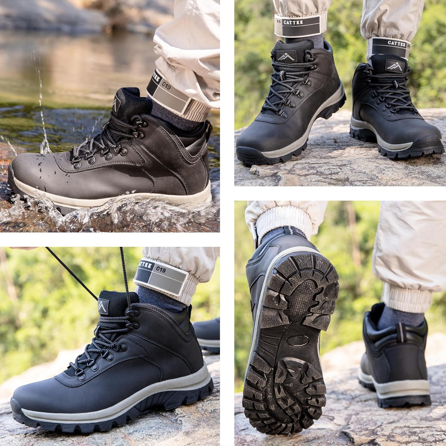 CC-Los Men's Lightweight Winter Snow Boots – Warm All-Day Comfort