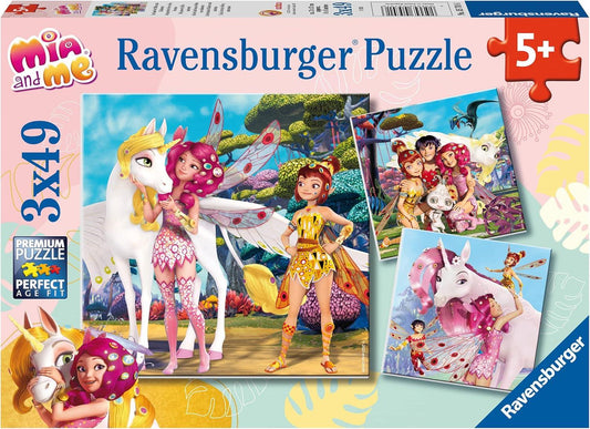 Ravensburger Fairy Unicorn 3‑Pack 49‑Piece Puzzle for Kids - Gomix Brands Outlet