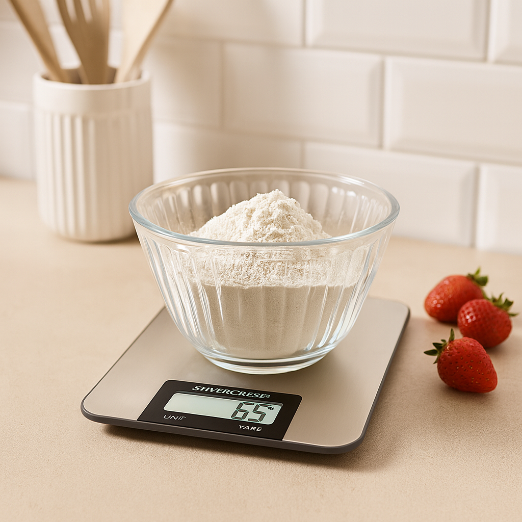Silver Crest Digital Kitchen Scale 5kg Precise Gram-Ounce Converter