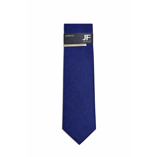J.Ferrar Narrow Navy Blue Tie
