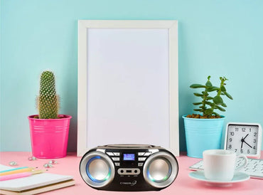 Cyberlux Portable CD Radio with LED Disco Lights for Kids - Gomix Brands Outlet