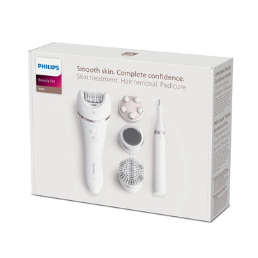 Philips Series 9000 BRE740/90 Wet & Dry Epilator Beauty Set with 12 Accessories - Gomix Brands Outlet