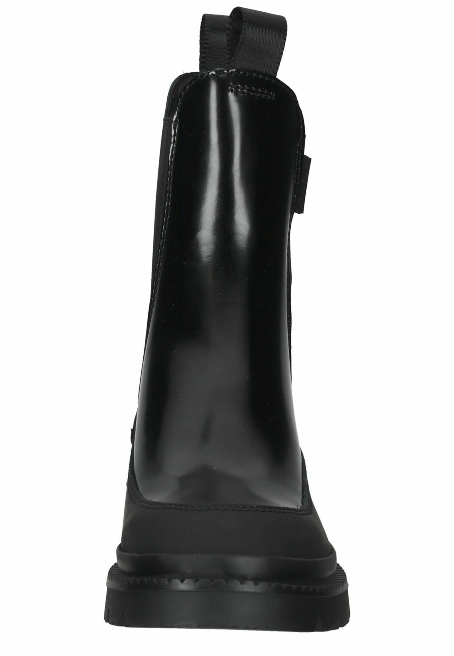 GANT PREPNOVO Women's Classic Black Patent Leather Chelsea Ankle Boots