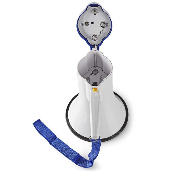 Nedis Portable Megaphone with Siren, 10W Output, 820-Foot Range, Recording