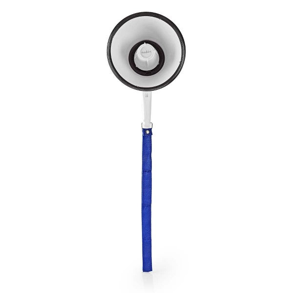 Nedis Portable Megaphone with Siren, 10W Output, 820-Foot Range, Recording
