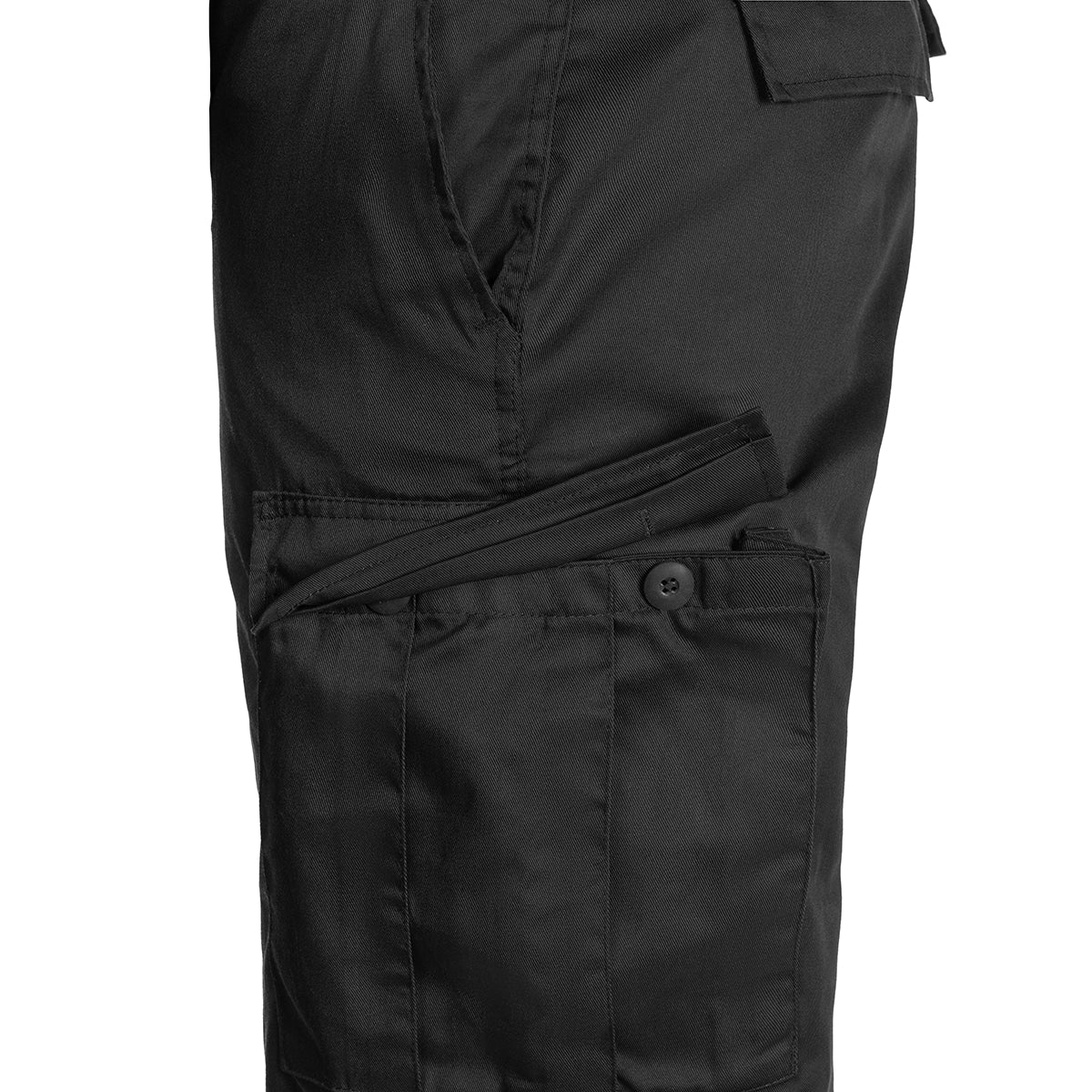 Rugged Black Brandit US Ranger Cargo Pants – Durable PoliCotton with 6 Pockets