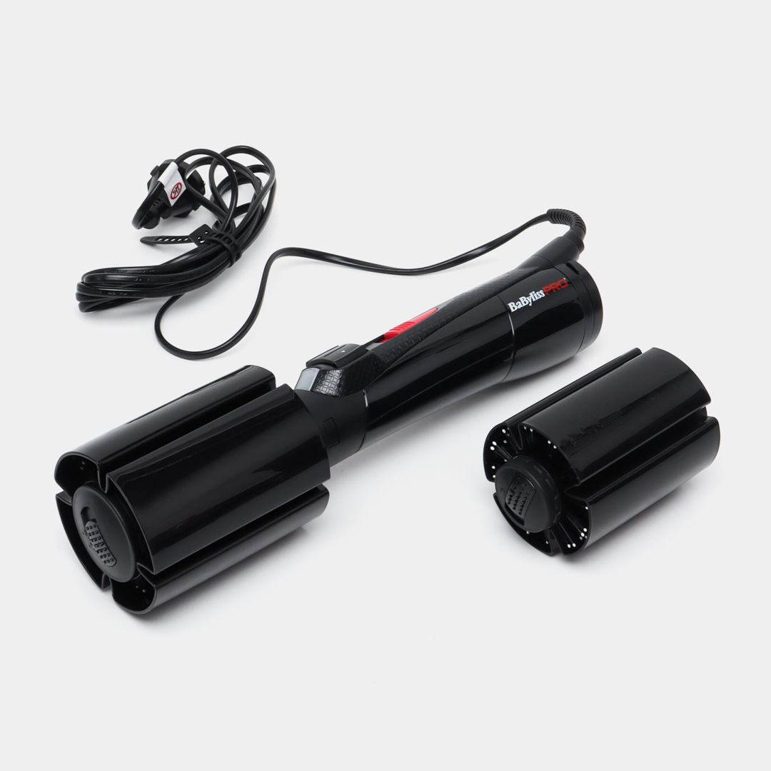 Babyliss Pro Rotating Hair Curler Dryer with Dual‑Size Ceramic Brush