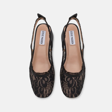 Steve Madden SMITTEN-L Black Lace Classic Heels - Elegant Pointed Toe Pump - Gomix Brands Outlet