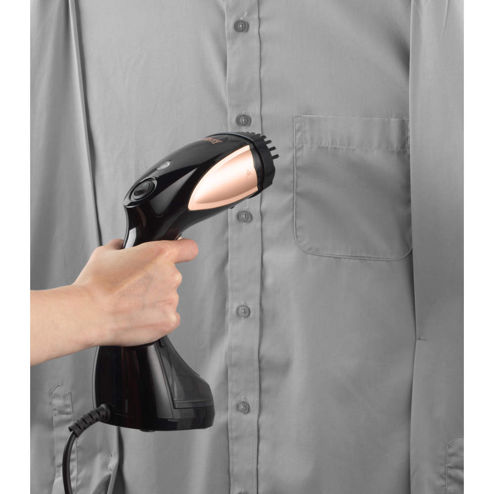 Portable Rose Gold Handheld Garment Steamer: Quick Fabric Refreshing & Wrinkle Removal