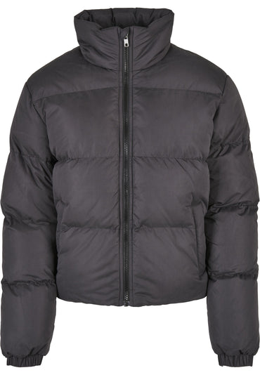 Urban Classics Women's Puffer Winter Jacket: Warm, Stylish, Windproof Black