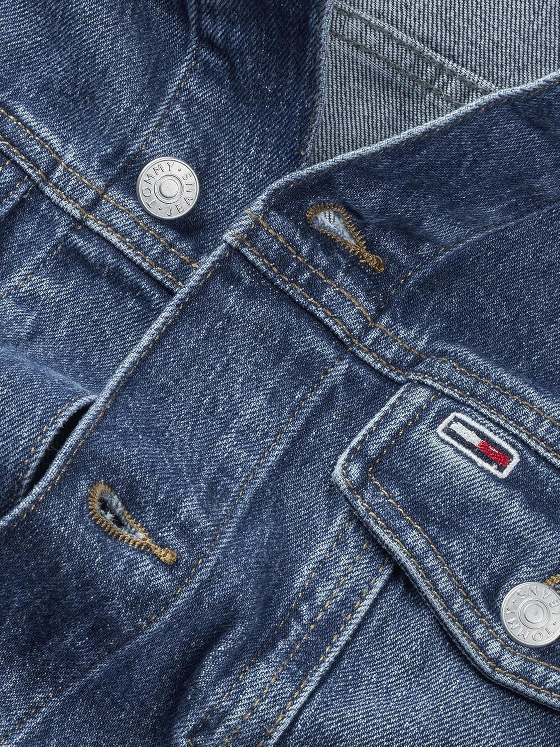 Tommy Jeans Men's Denim Jacket with Chest Pockets