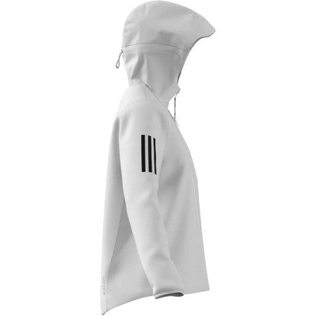Adidas Women's Own The Run Wind-Resistant Recycled Running Jacket White