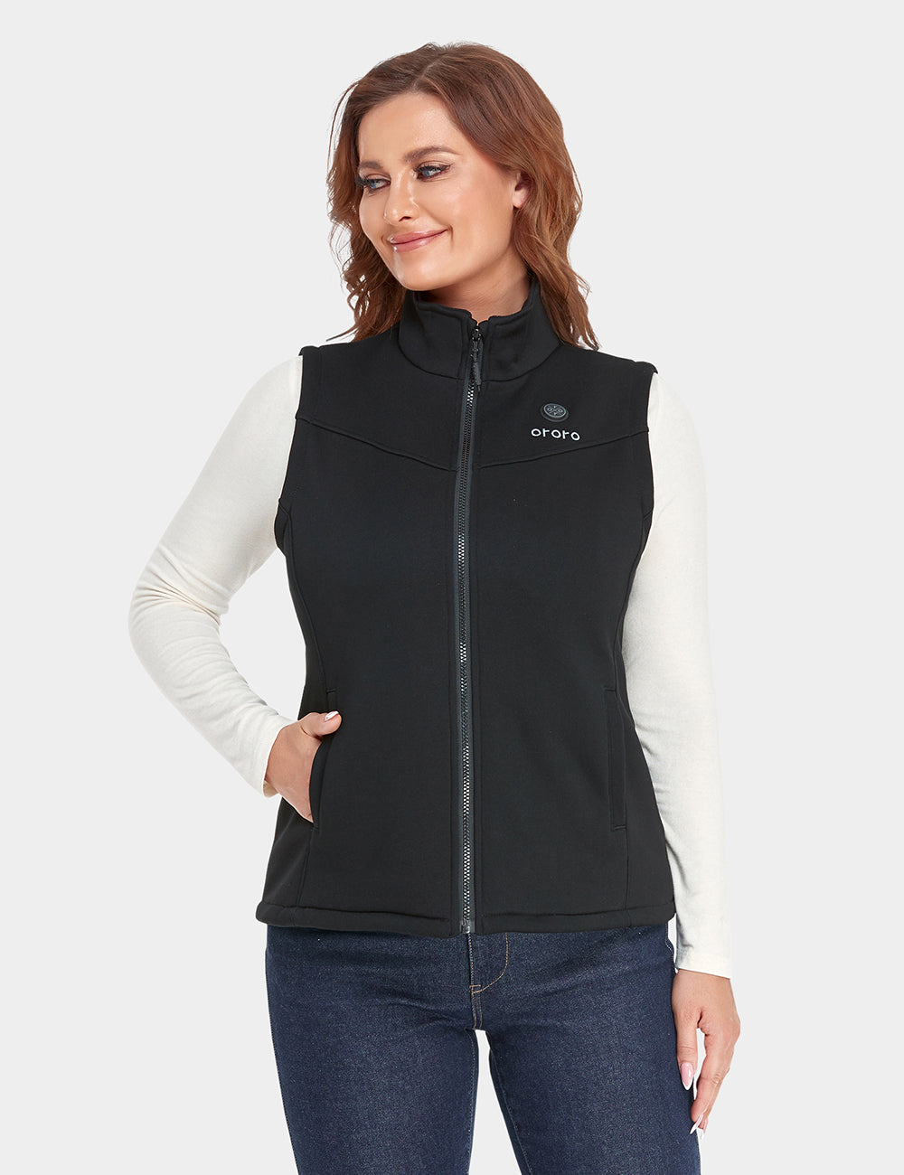 Women's Ultra‑Warm Heated Fleece Vest with 3‑4 Heating Zones
