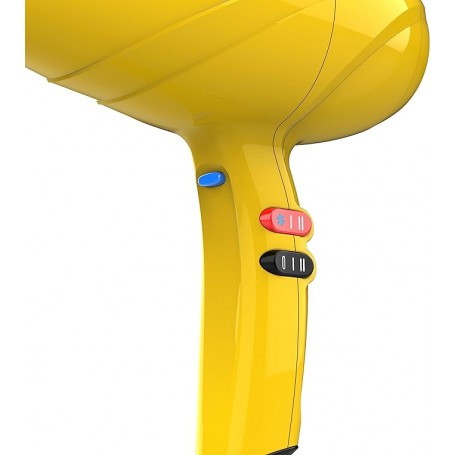 GA.MA Pluma 5500 Ionic Professional Hair Dryer with Ion Plus Technology, Yellow