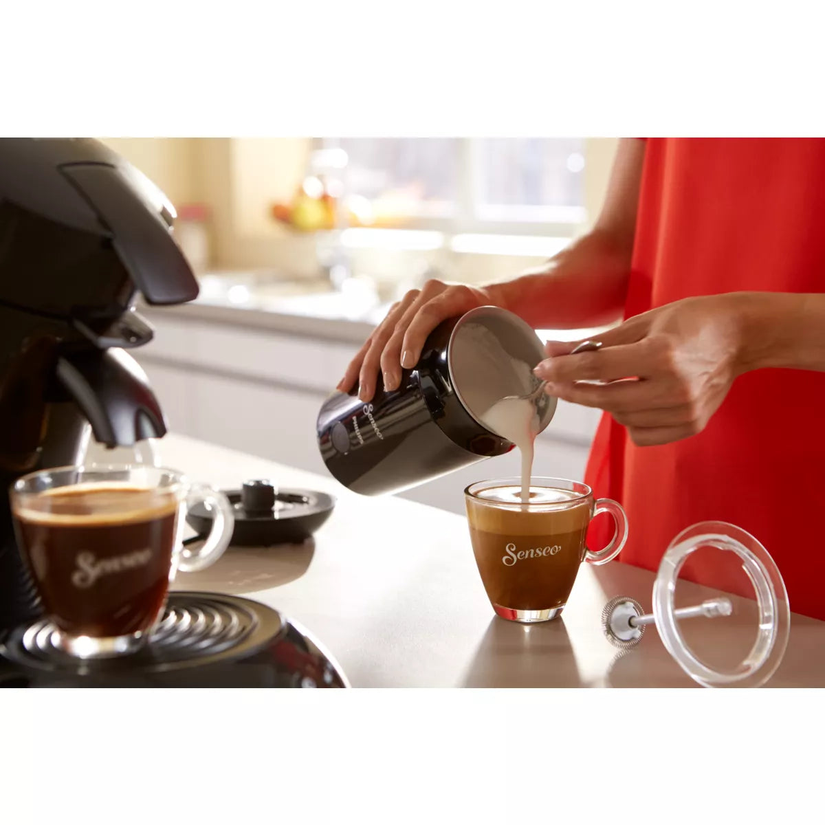 Philips Senseo Stand-Alone Milk Frother Black 500W 0.12L Capacity