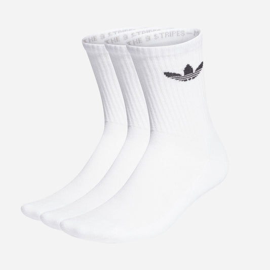 Adidas Skateboarding Unisex Cushioned Crew Socks - 2 Pair Pack White Black