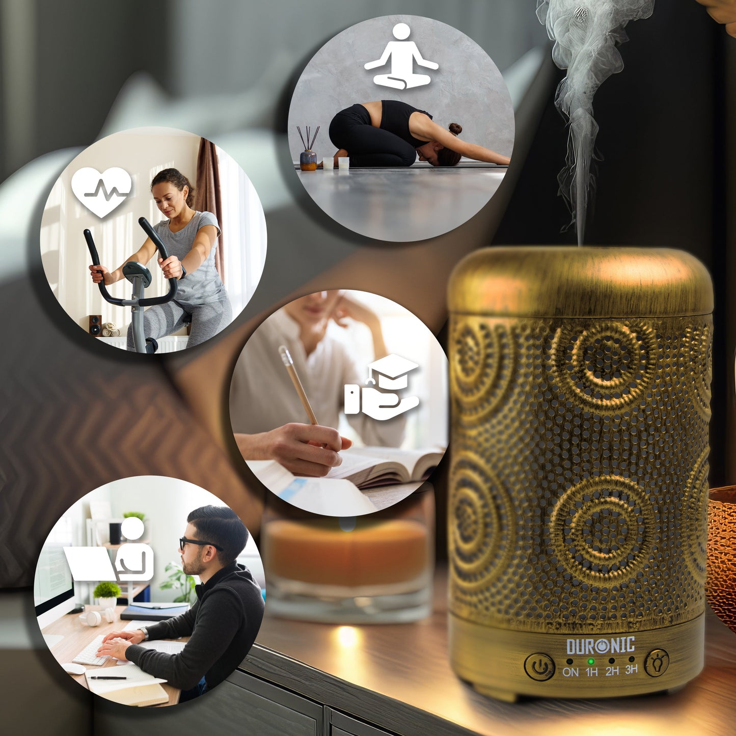 Duronic AD41 100ml Aromatherapy Diffuser with 7 LED Lights