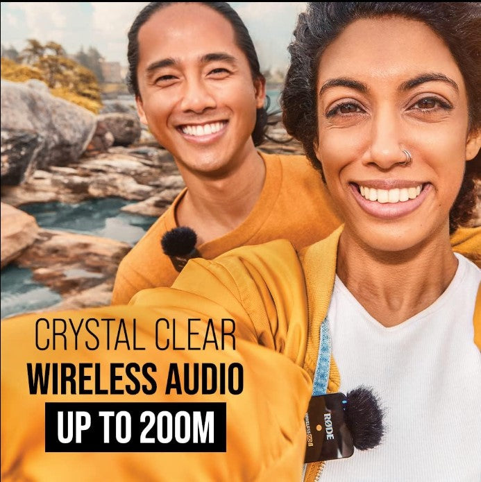 RODE Wireless GO II Dual Channel Mic – 2.4GHz, 200m Range