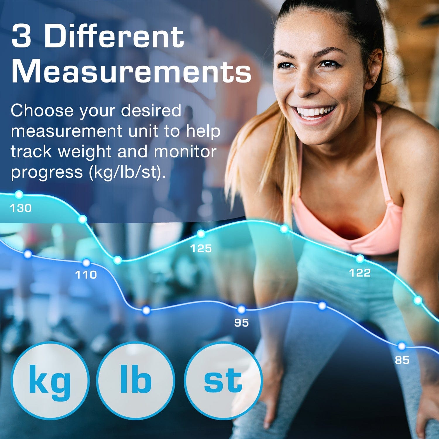 Ultra-Slim Glass Bathroom Scale with Body Fat Analyzer, 0.1kg Precision