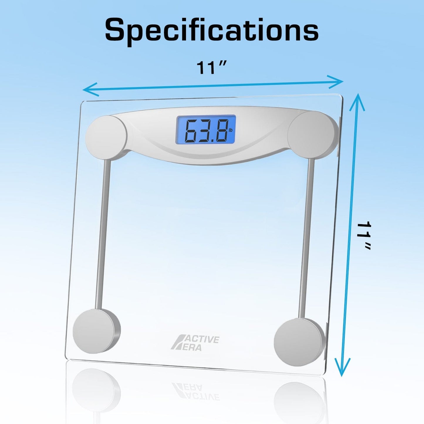 Ultra-Slim Glass Bathroom Scale with Body Fat Analyzer, 0.1kg Precision