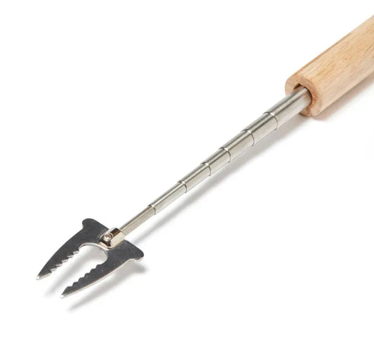 Custom Engraved Telescopic BBQ Roasting Stick - Extendable Wooden Handle Grill Fork - Gomix Brands Outlet