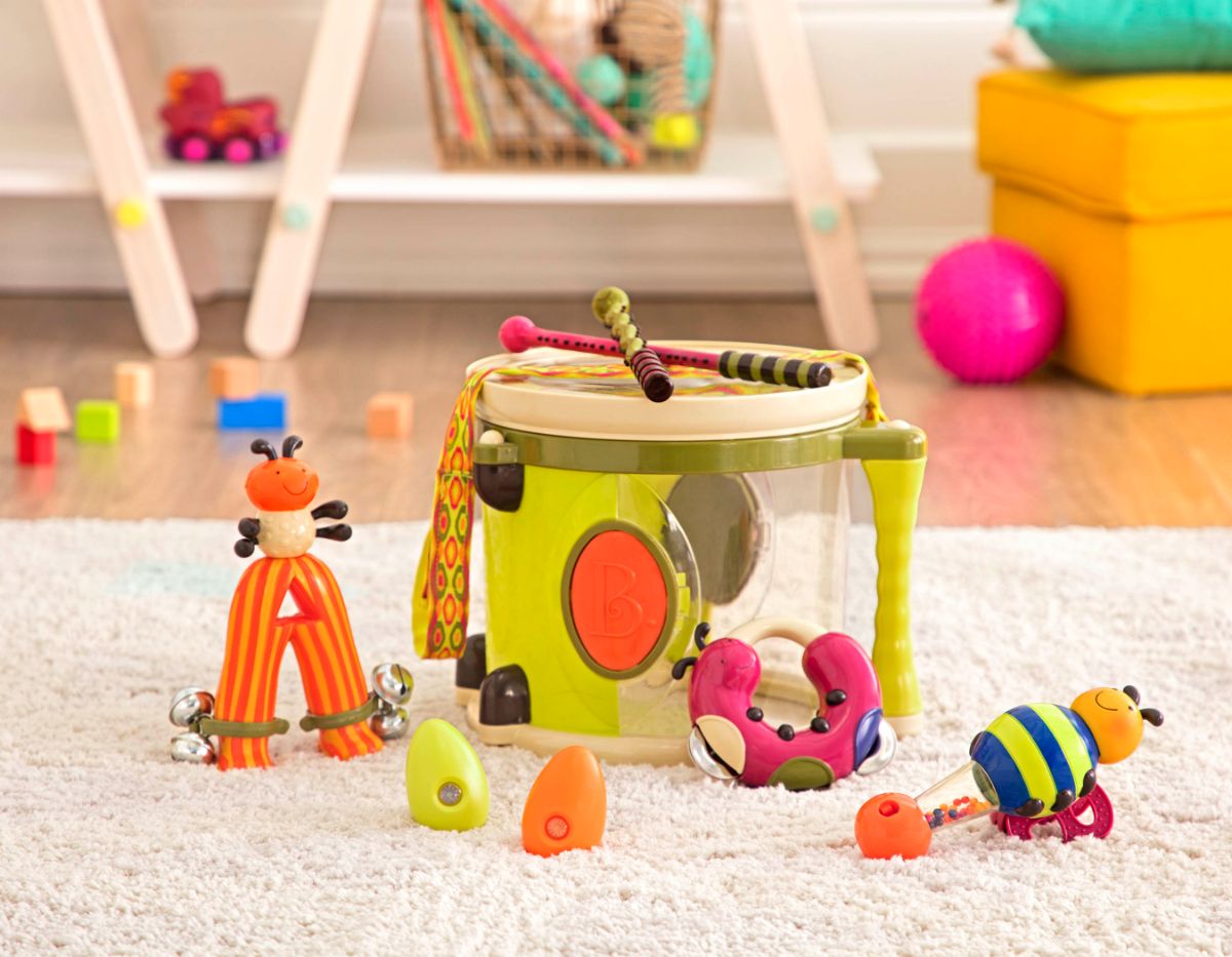 Parum Pum Pum Kids Musical Drum Set with Accessories